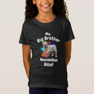 Personlig Bulldog Big Brother Hund älskare T Shirt