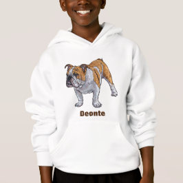 Personlig Bulldog Hoodie T Shirt