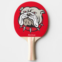 Personlig Bulldog Ping Pong Paddle
