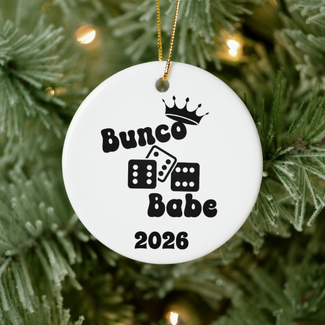 Personlig Bunco Babe-ornament Julgransprydnad Keramik (Träd)