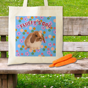 Personlig Bunny Gift Cute Rabbit Photo för barn Tygkasse