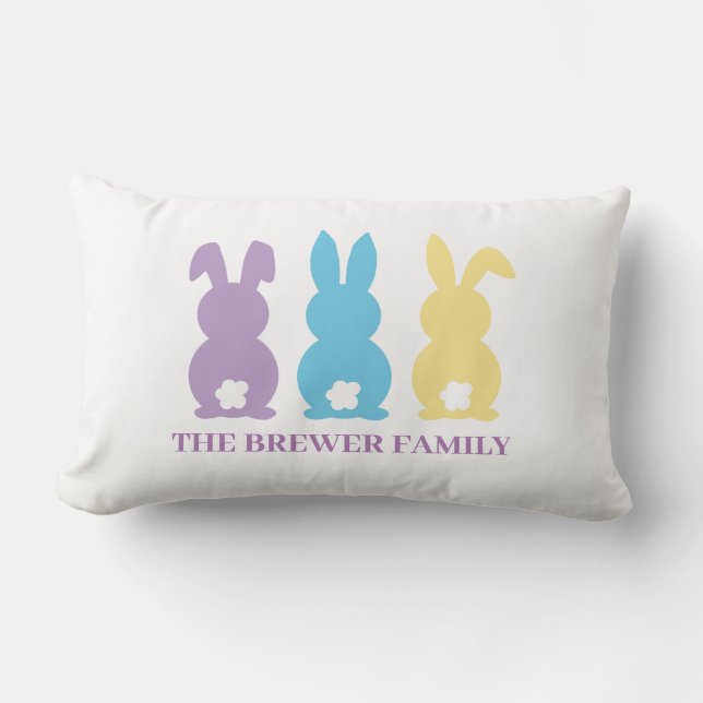 Personlig Bunny Lumbar Pillow Lumbarkudde (Framsida)