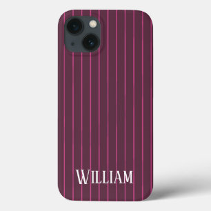 Personlig burgundy streck Fodral-Mate iPhone