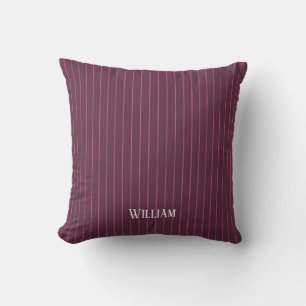 Personlig burgundy streck kudde