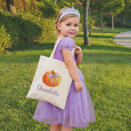 Personlig Bus eller godis Halloween Candy Bag Tygkasse
