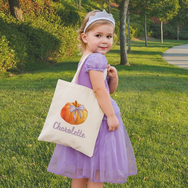 Personlig Bus eller godis Halloween Candy Bag Tygkasse (Skapare uppladdad)