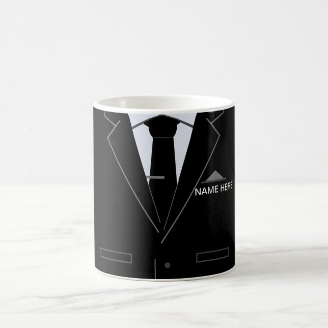 Personlig Business Coffee Mugg med Namn Text (Center)