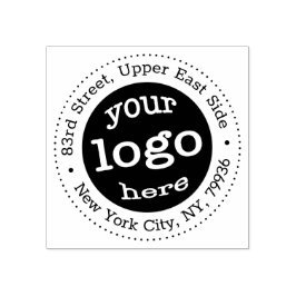 Personlig Business Company Logotyp Returadress Stämpel