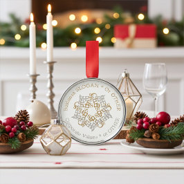 Personlig Business Corporate God jul Julgransprydnad Metall