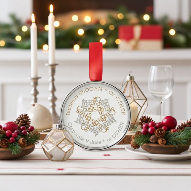 Personlig Business Corporate God jul Julgransprydnad Metall (Skapare uppladdad)