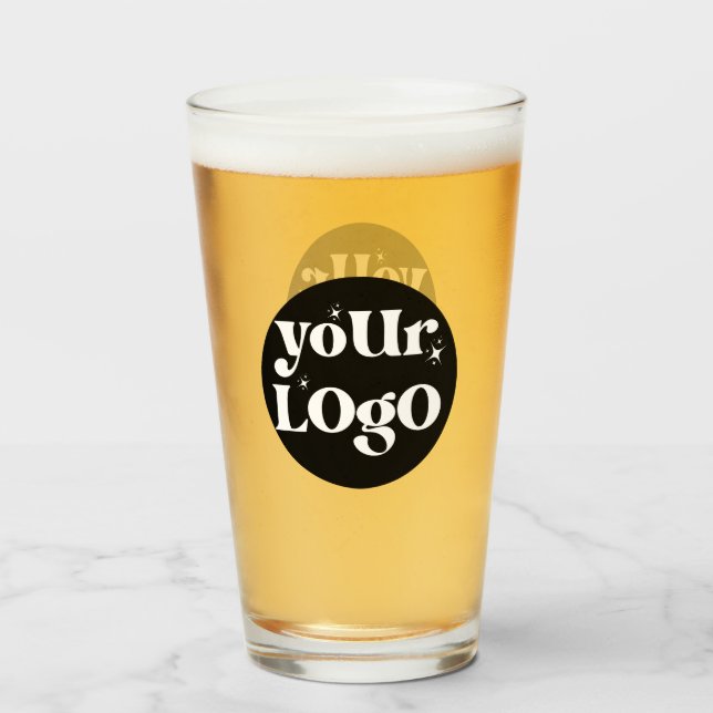 Personlig Business Logotyp Branded Glaskopp (Framsida fylld)