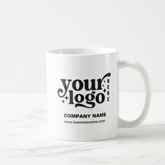 Personlig Business Logotyp Kaffemugg (Höger)