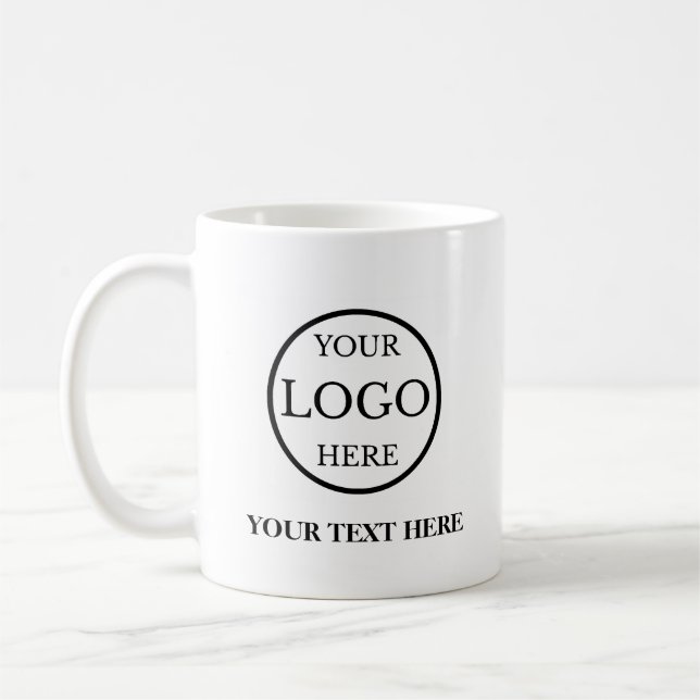 Personlig Business Logotyp Kaffemugg (Vänster)