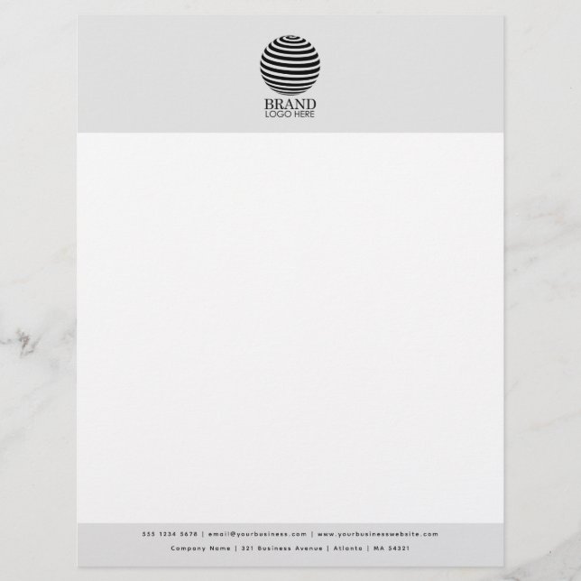 Personlig Business Logotyp Letterhead-mall Brevhuvud (Framsida)