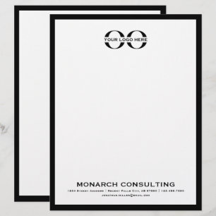 Personlig Business Logotyp Letterhead-mall Brevhuvud