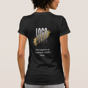 Personlig Business Logotyp med textanställd T Shirt