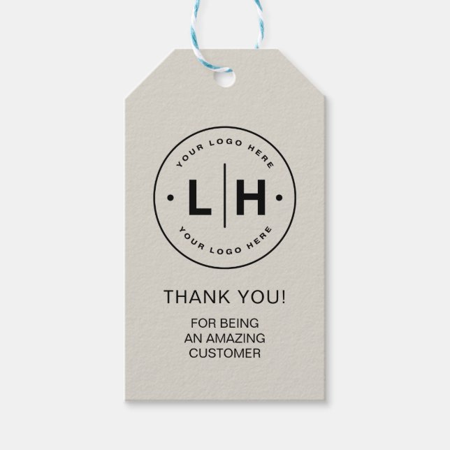 Personlig Business Logotyp Promoting Presentetikett (Framsidan)