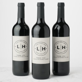 Personlig Business Logotyp Promoting Vinflaska Etikett