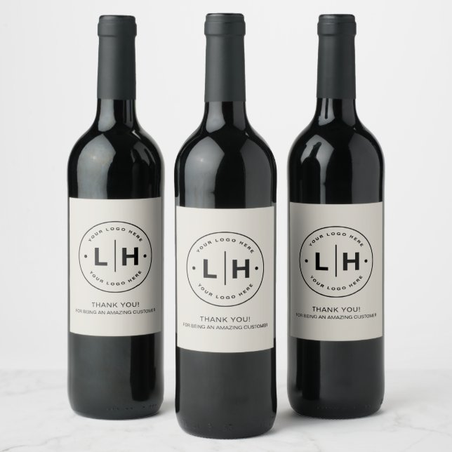 Personlig Business Logotyp Promoting Vinflaska Etikett (Flaskor)