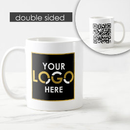Personlig Business Logotyp QR-kod - säljfrämjande Kaffemugg