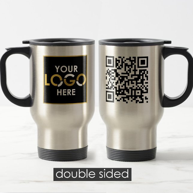 Personlig Business Logotyp QR-kod - säljfrämjande  Resemugg (Personalized Business Logo QR Code Promotional Travel Mug)
