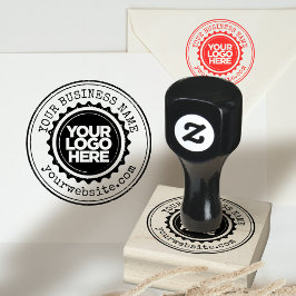 Personlig Business Logotyp Rubber Frimärke Stämpel
