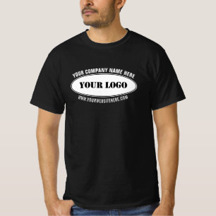 Personlig Business Logotyp Text Company T-Shirt