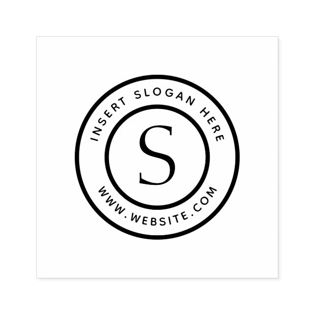 Personlig Business Monogram Stämpel (Tryck)