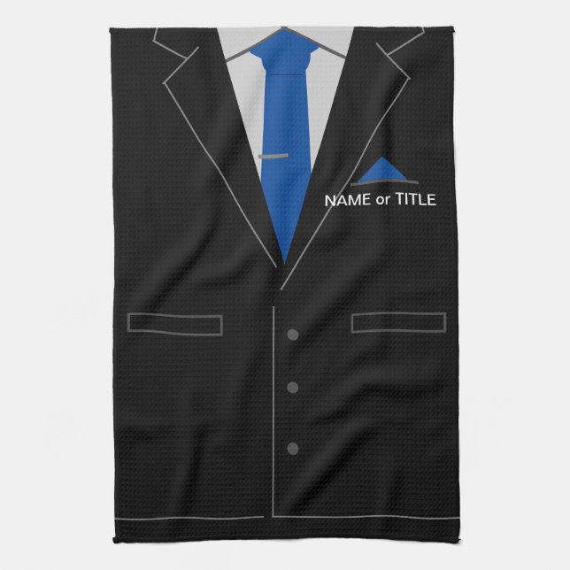 Personlig Business Namn Funny Kitchen Towel Kökshandduk (Vertikal)
