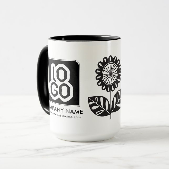 Personlig Business Promotive Logotyp Mugg (Framsida vänster)