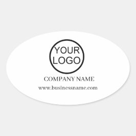 Personlig Business Promotive Logotyp Ovalt Klistermärke
