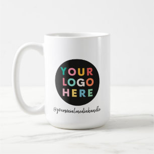 Personlig Business Promotive Logotyp Text Mugg