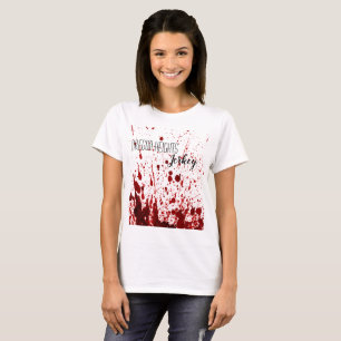 Personlig Business T-Shirt Blood Splatter Vampi