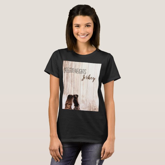 Personlig Business T-Shirt Boots Land Rustic (Hel framsida)