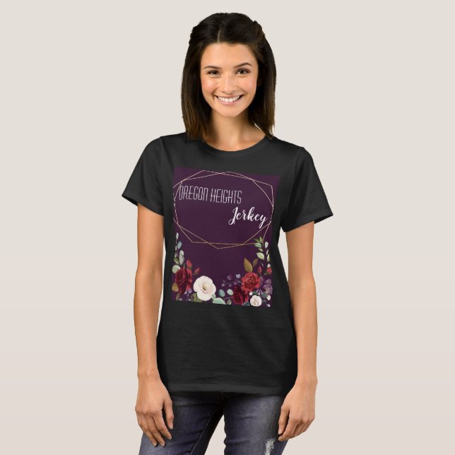 Personlig Business T-Shirt Plum Lila Ro Go (Hel framsida)