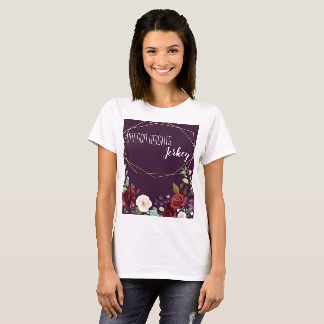 Personlig Business T-Shirt Plum Lila Ro Go (Hel framsida)
