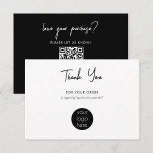 Personlig Business Tack Logotyp Kort