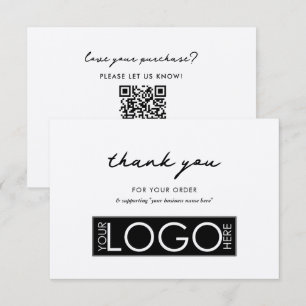 Personlig Business Tack Logotyp Rustic Kraft Kort