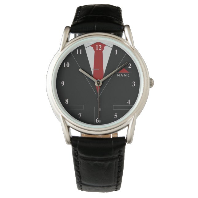 Personlig Business Watch med eget namn Armbandsur (Framsida)