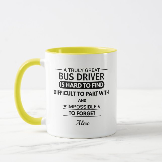 Personlig bussförare mugg (Vänster)