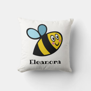 Personlig Busy Bumblebee Mönster Cushion Kudde