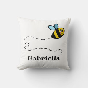 Personlig Busy Bumblebee Mönster Cushion Kudde