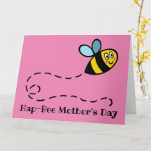 Personlig Busy Bumblebee Mors dag-kort