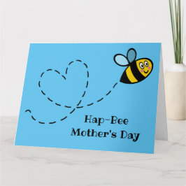 Personlig Busy Bumblebee Mors dag-kort Kort