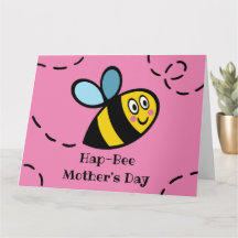 Personlig Busy Bumblebee Mors dag-kort