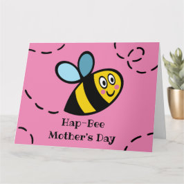 Personlig Busy Bumblebee Mors dag-kort Kort