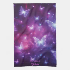 Personlig Butterfly Fantasy Art Kökshandduk