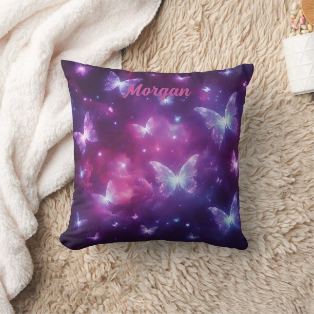 Personlig Butterfly Fantasy Art Kudde (Filt)