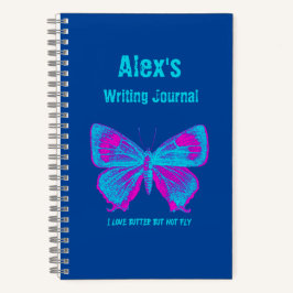 Personlig Butterfly, färglös fjäril Journal
