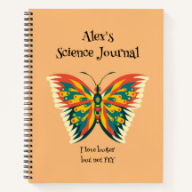Personlig Butterfly, färglös fjäril Journal
